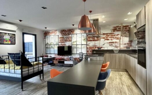 BASTIA MACCHIONE-T3 D’EXCEPTION – STYLE INDUSTRIEL – TERRASSE 30 m² – VUE MER